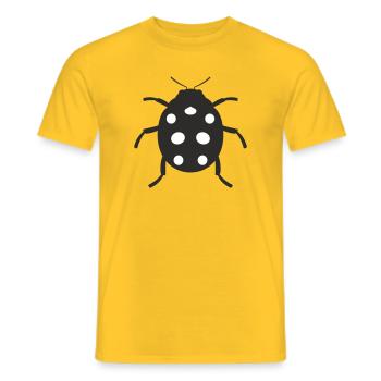Conception de coccinelle - T-shirt homme - jaune - Devant - AI Model Male 178 dark (178cm)