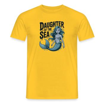 Tochter des Meeres - Männer T-Shirt - Gelb - Vorne - AI Model Male 178 dark (178cm)
