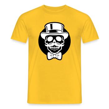 Groom Skeleton - Men's T-Shirt - yellow - Front - AI Model Male 178 dark (178cm)