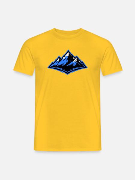 Mountains Symbol Alps - Men's T-Shirt - yellow
