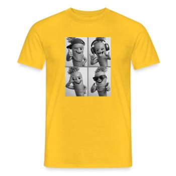 Carrot - Männer T-Shirt - Gelb - Vorne - AI Model Male 178 dark (178cm)
