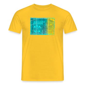 Balearic Islands Colour Play - Men's T-Shirt - yellow - Front - AI Model Male 178 dark (178cm)