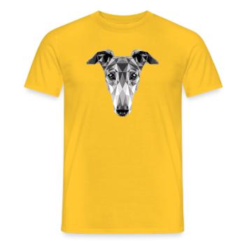 Lévrier amoureux des chiens de chasse amoureux des lévriers - T-shirt homme - jaune - Devant - AI Model Male 178 dark (178cm)