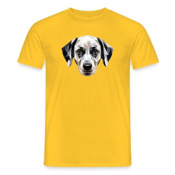 Dalmatian Dog Lover I Love Dalmatians - Men's T-Shirt - yellow - Front - AI Model Male 178 dark (178cm)