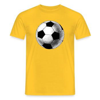 Black and White Sketch Balloon - Men's T-Shirt - yellow - Front - AI Model Male 178 dark (178cm)