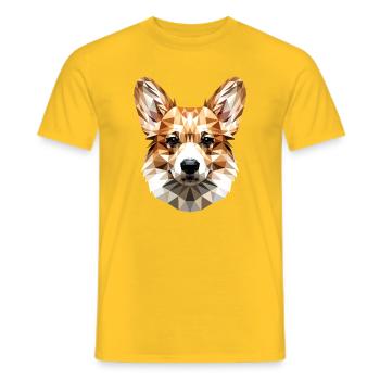 Corgi corgi gallois Cardigan Chien mignon corgi gallois - T-shirt homme - jaune - Devant - AI Model Male 178 dark (178cm)