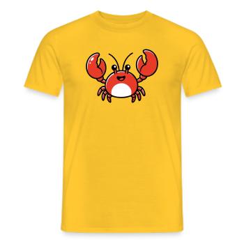 AI Human Fan Club - Männer T-Shirt - Gelb - Vorne - AI Model Male 178 dark (178cm)