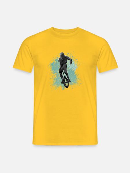 Kunstrad, Kunstradfahren, Hallenradsport - Männer T-Shirt - Gelb