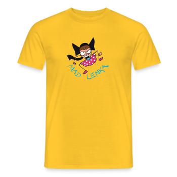 MADLENKA - Männer T-Shirt - Gelb - Vorne - AI Model Male 178 dark (178cm)