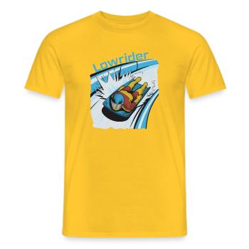 Lowrider Skeleton-Profi - Männer T-Shirt - Gelb - Vorne - AI Model Male 178 dark (178cm)