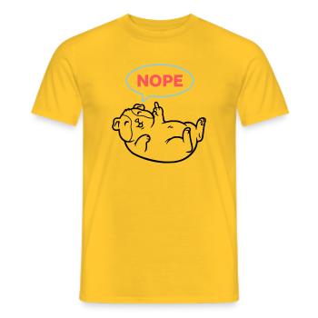 Cobaye Non Coloré - T-shirt homme - jaune - Devant - AI Model Male 178 dark (178cm)