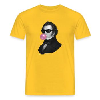 Vintage Bubble Pop - Männer T-Shirt - Gelb - Vorne - AI Model Male 178 dark (178cm)