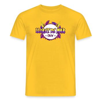 Lloret De Mar Crew Colorful - Men's T-Shirt - yellow - Front - AI Model Male 178 dark (178cm)