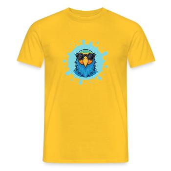 Blue Parrot Solarbrille - Männer T-Shirt - Gelb - Vorne - AI Model Male 178 dark (178cm)