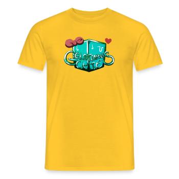 Gelatinous Cube - Männer T-Shirt - Gelb - Vorne - AI Model Male 178 dark (178cm)