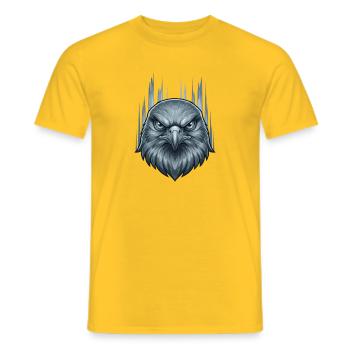Eisiger Sturmadler Kopf - Männer T-Shirt - Gelb - Vorne - AI Model Male 178 dark (178cm)