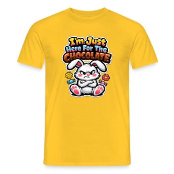 Jardin de Pâques Printemps Été Bunny Bunny - T-shirt homme - jaune - Devant - AI Model Male 178 dark (178cm)