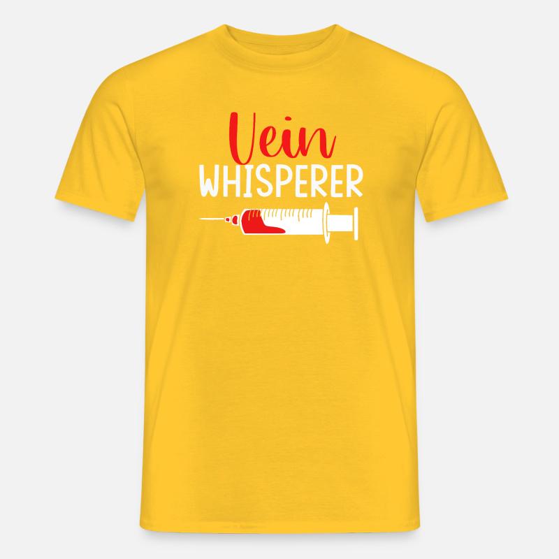 Blutspender Blut Blutspende - Männer T-Shirt - Gelb