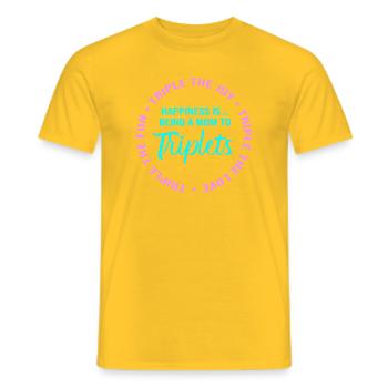 Drilling Mutter Mama - Männer T-Shirt - Gelb - Vorne - AI Model Male 178 dark (178cm)