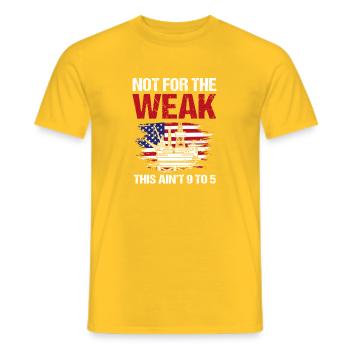 Oil Field Oil Rig Oil Rig - Men's T-Shirt - yellow - Front - AI Model Male 178 dark (178cm)