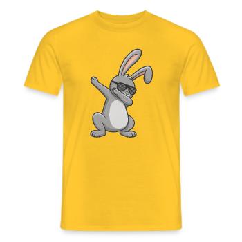 Lapin de Pâques Dab Lapin de Pâques - T-shirt homme - jaune - Devant - AI Model Male 178 dark (178cm)