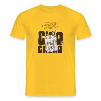 Grundschule Geschafft  Abschluss Ciao Kakao - Männer T-Shirt - Gelb - Vorne - AI Model Male 178 dark (178cm)