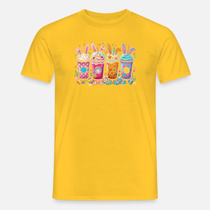 Easter Bunny Shake Set - Men’s T-shirt - yellow