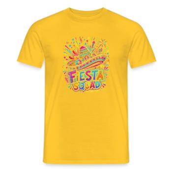 Fiesta Squad Sombrero Burst - Männer T-Shirt - Gelb - Vorne - AI Model Male 178 dark (178cm)