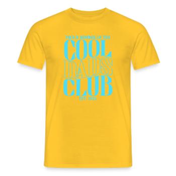 Club des papas cool - cadeau papa pour la fête des pères - T-shirt homme - jaune - Devant - AI Model Male 178 dark (178cm)