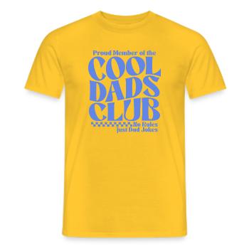 Papa Geschenk - Cooler Papa Vatertag Geschenkidee - Männer T-Shirt - Gelb - Vorne - AI Model Male 178 dark (178cm)