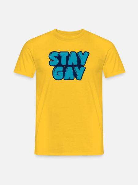 Reste gay - T-shirt homme - jaune