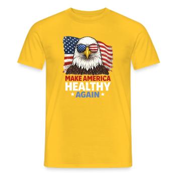 Rendre l’Amérique en bonne santé à nouveau - T-shirt homme - jaune - Devant - AI Model Male 178 dark (178cm)