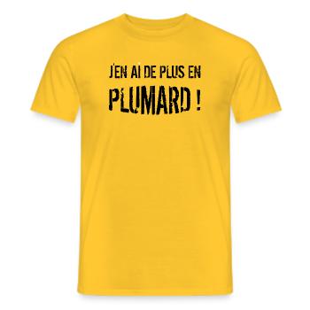 J'EN AI DE PLUS EN PLUMARD ! - humour sieste - T-shirt homme - jaune - Devant - AI Model Male 178 dark (178cm)