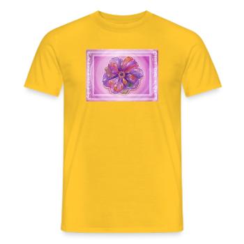 Seelenessenz - April 2026 - Sonja von Staden - Männer T-Shirt - Gelb - Vorne - AI Model Male 178 dark (178cm)
