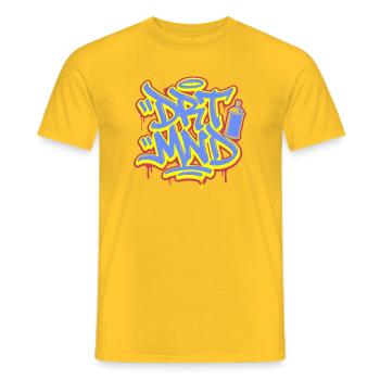 DRTMND Street Art, Dortmund Ruhrpott Shirt, Tote Bag - Men's T-Shirt - yellow - Front - AI Model Male 178 dark (178cm)