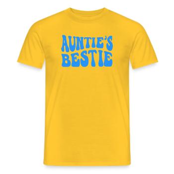 Meilleure amie, nièce et neveu de tante : Idée de cadeau - T-shirt homme - jaune - Devant - AI Model Male 178 dark (178cm)
