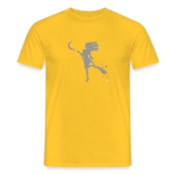 Tanzende Hexe - Männer T-Shirt - Gelb - Vorne - AI Model Male 178 dark (178cm)