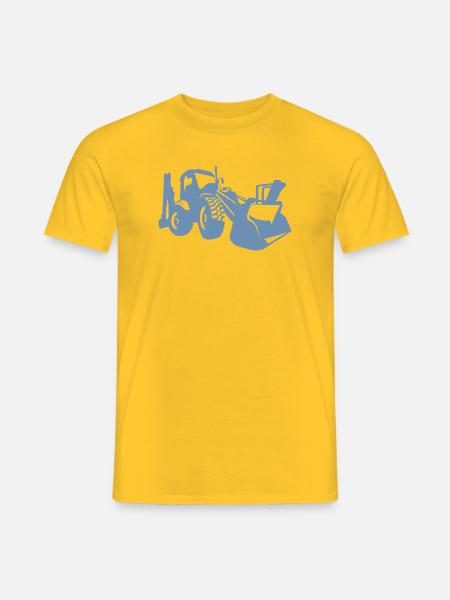 Bagger Radlader Baugeräteführer Silhouette - Männer T-Shirt - Gelb