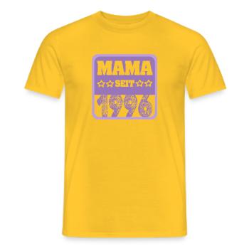 Mutti 1996 - Männer T-Shirt - Gelb - Vorne - AI Model Male 178 dark (178cm)