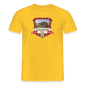 Wozu Karibik? Ich will nach Fjand! - Männer T-Shirt - Gelb - Vorne - AI Model Male 178 dark (178cm)
