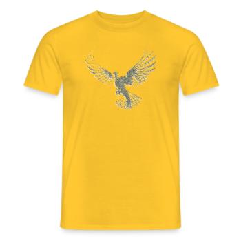 Taube | Heilig-Geist-Hemd | Christliches Symbol - Männer T-Shirt - Gelb - Vorne - AI Model Male 178 dark (178cm)