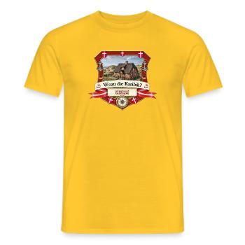 Wozu Karibik? Ich will nach Gladsaxe! - Männer T-Shirt - Gelb - Vorne - AI Model Male 178 dark (178cm)