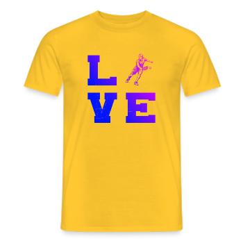 Pickleball Community Idea for Pickleball Game Fans - Men's T-Shirt - yellow - Front - AI Model Male 178 dark (178cm)