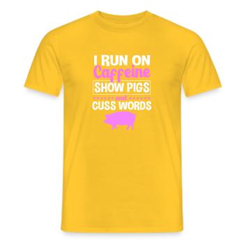 Livestock Breeders - Men's T-Shirt - yellow - Front - AI Model Male 178 dark (178cm)