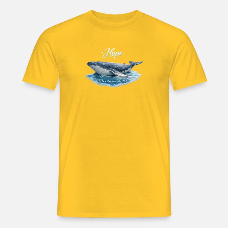 Wal Hope - Männer T-Shirt - Gelb