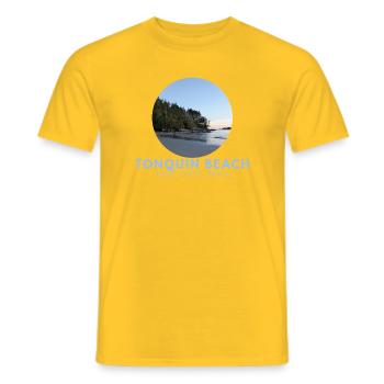 Tonquin Beach Forest Ocean - Männer T-Shirt - Gelb - Vorne - AI Model Male 178 dark (178cm)