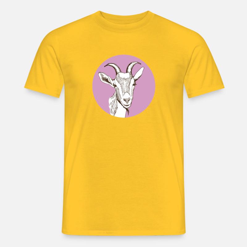 Ged - Mænd T-shirt - gul