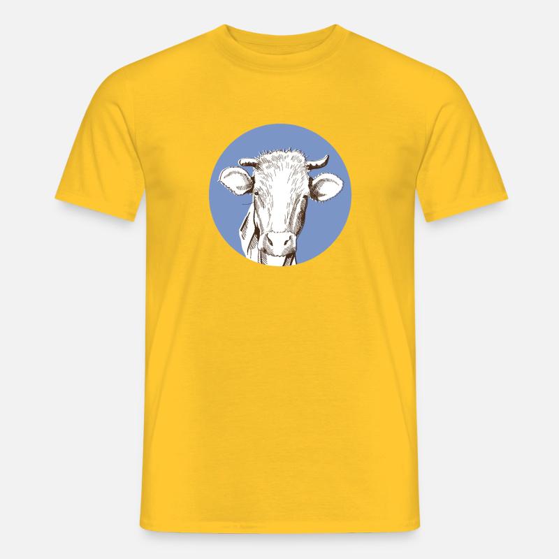 Vacca - T-shirt uomo - giallo
