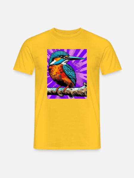 martin-pêcheur - T-shirt homme - jaune