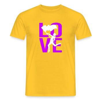 Carnival Flag-waving Flag-waving Carnival - Men's T-Shirt - yellow - Front - AI Model Male 178 dark (178cm)